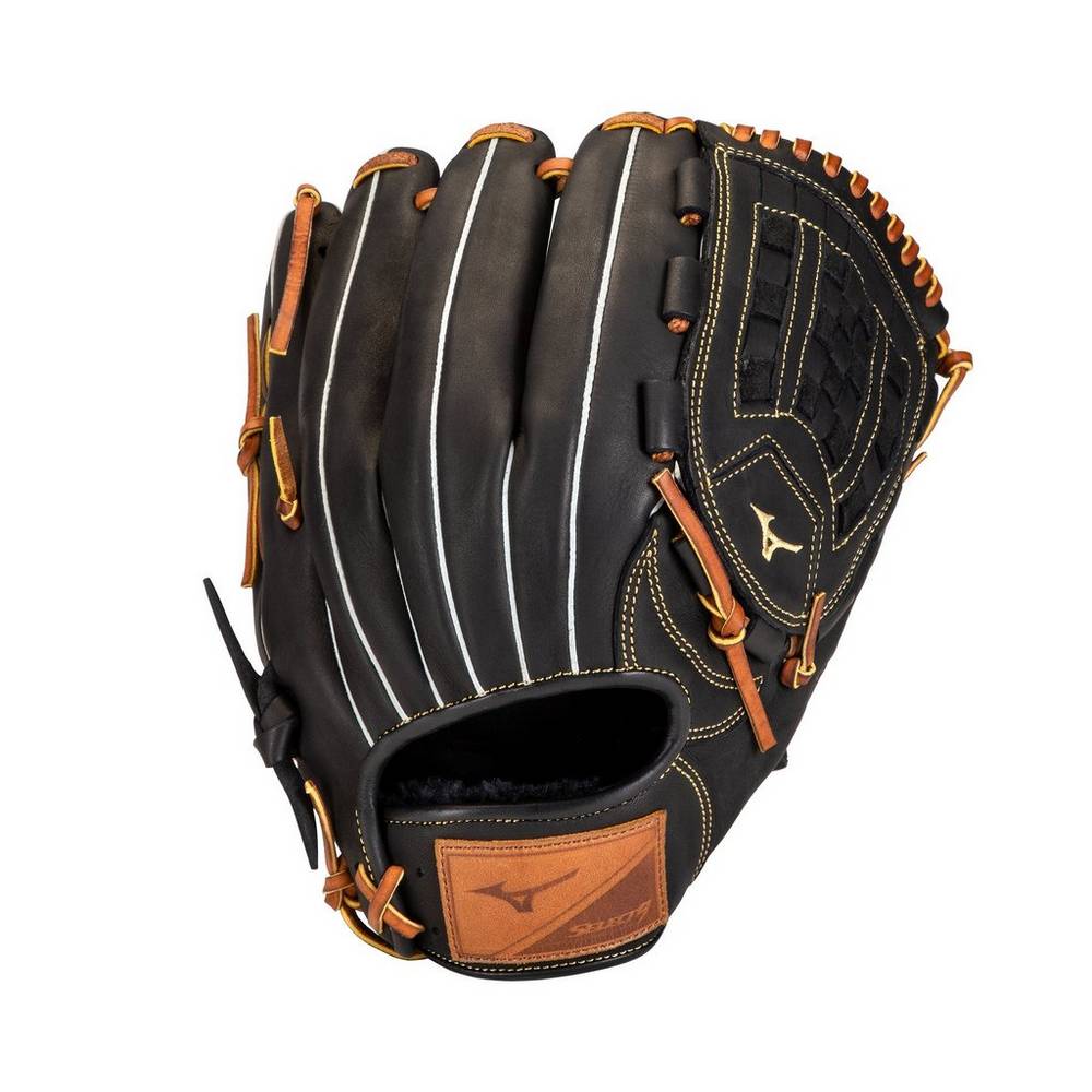 Guantes De Beisbol Mizuno Select 9 Pitcher 12" Hombre Negras/Marrones Baratas IMYC-48671